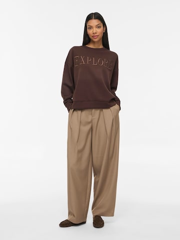 VILA Sweatshirt 'VIReflect' in Bruin