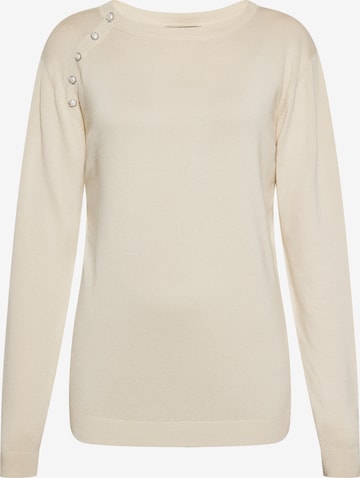 Pull-over faina en beige : devant