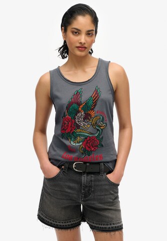 Superdry Top in Schwarz: Vorderseite