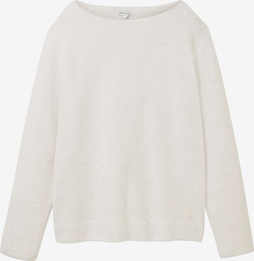 TOM TAILOR Sweater in White: front