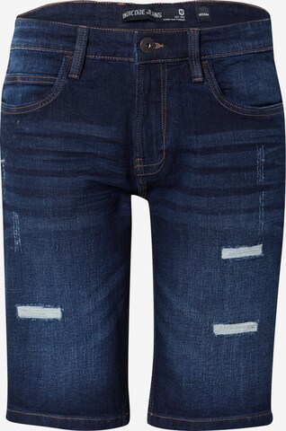 INDICODE JEANS Jeans 'Kaden Holes' in Blauw: voorkant