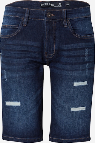 INDICODE JEANS Regular Jeans 'Kaden Holes' in Blauw: voorkant