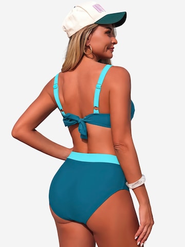 Magicshe Bralette Bikini in Blue
