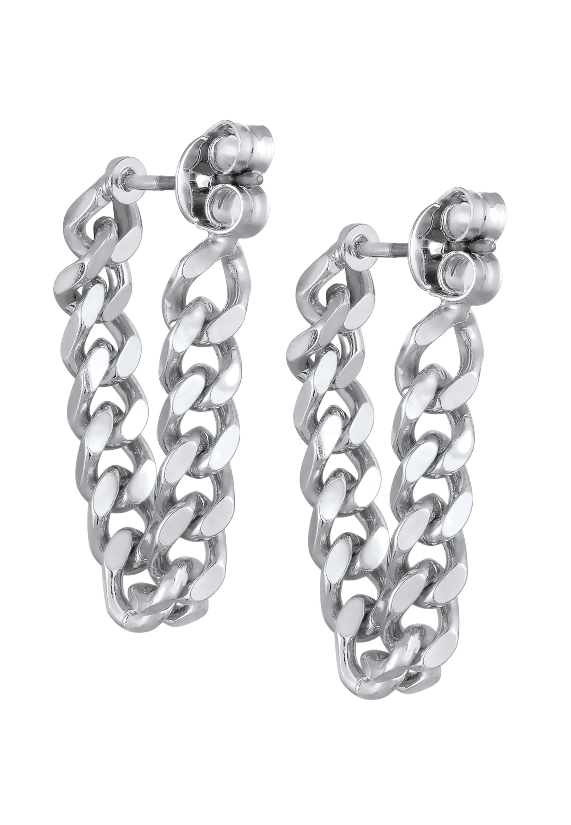 Boucles d'oreilles 'Gliederkette' ELLI en argent