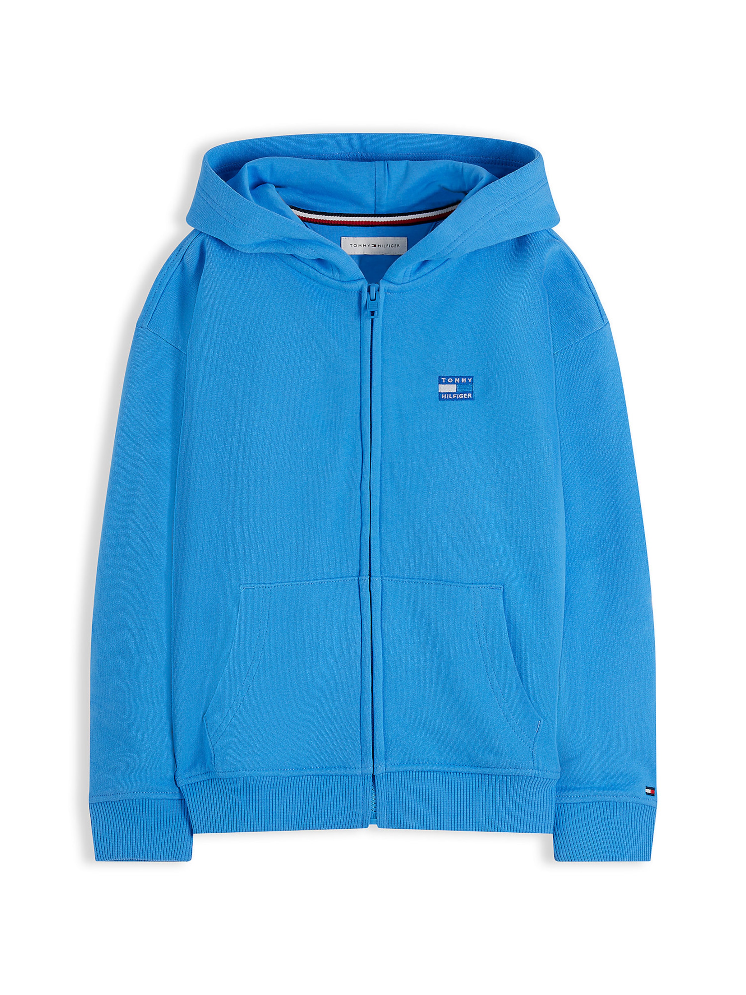TOMMY HILFIGER Sweatjacke in Blau: Vorderseite