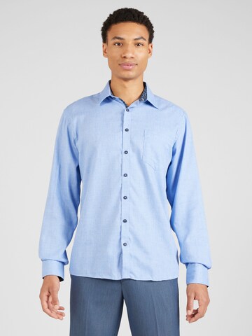 Coupe regular Chemise Jack's en bleu : devant