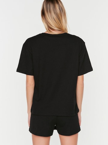 Trendyol Short Pajama Set in Black