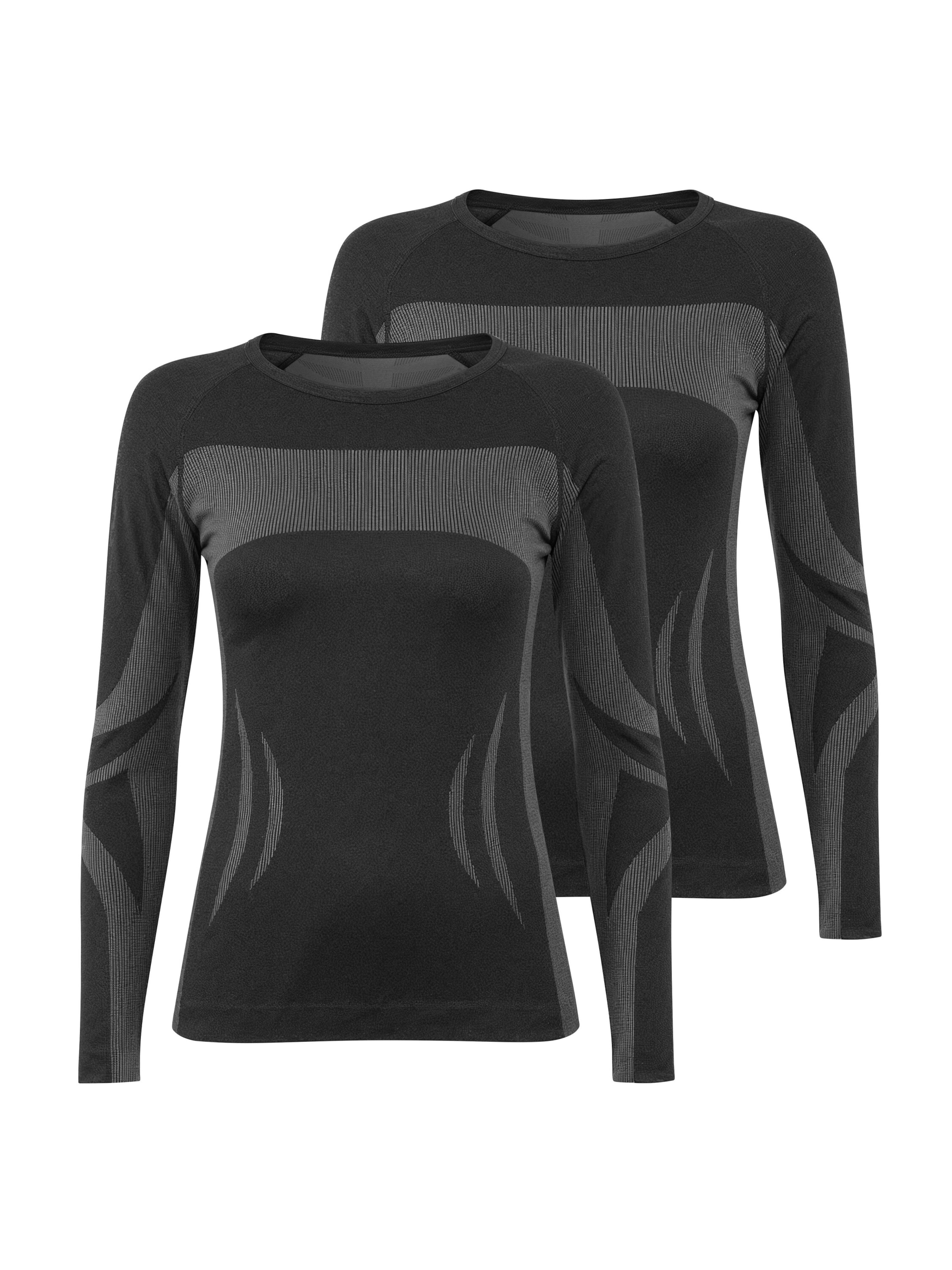 normani Base Layer en gris / noir, Vue avec produit