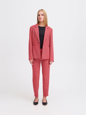 ICHI - Slimfit Blazer 'Lexi' en rosa