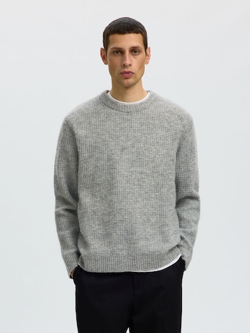 Pullover di SELECTED in grigio: frontale
