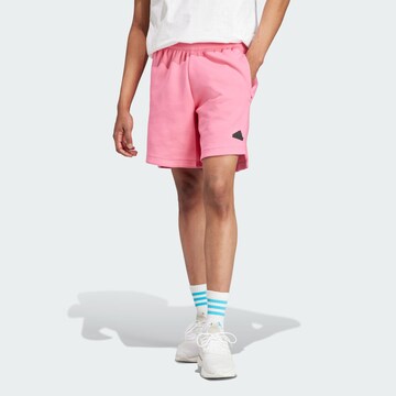 ADIDAS SPORTSWEAR Loosefit Sportshorts 'Z.N.E. Premium' in Pink: predná strana