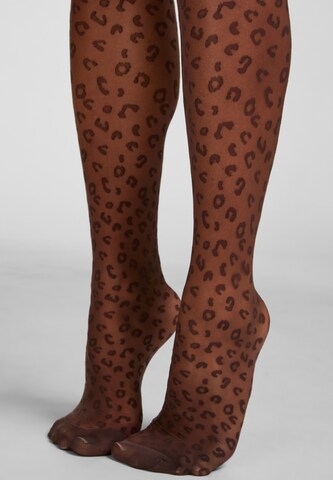Collants Hunkemöller en marron : devant