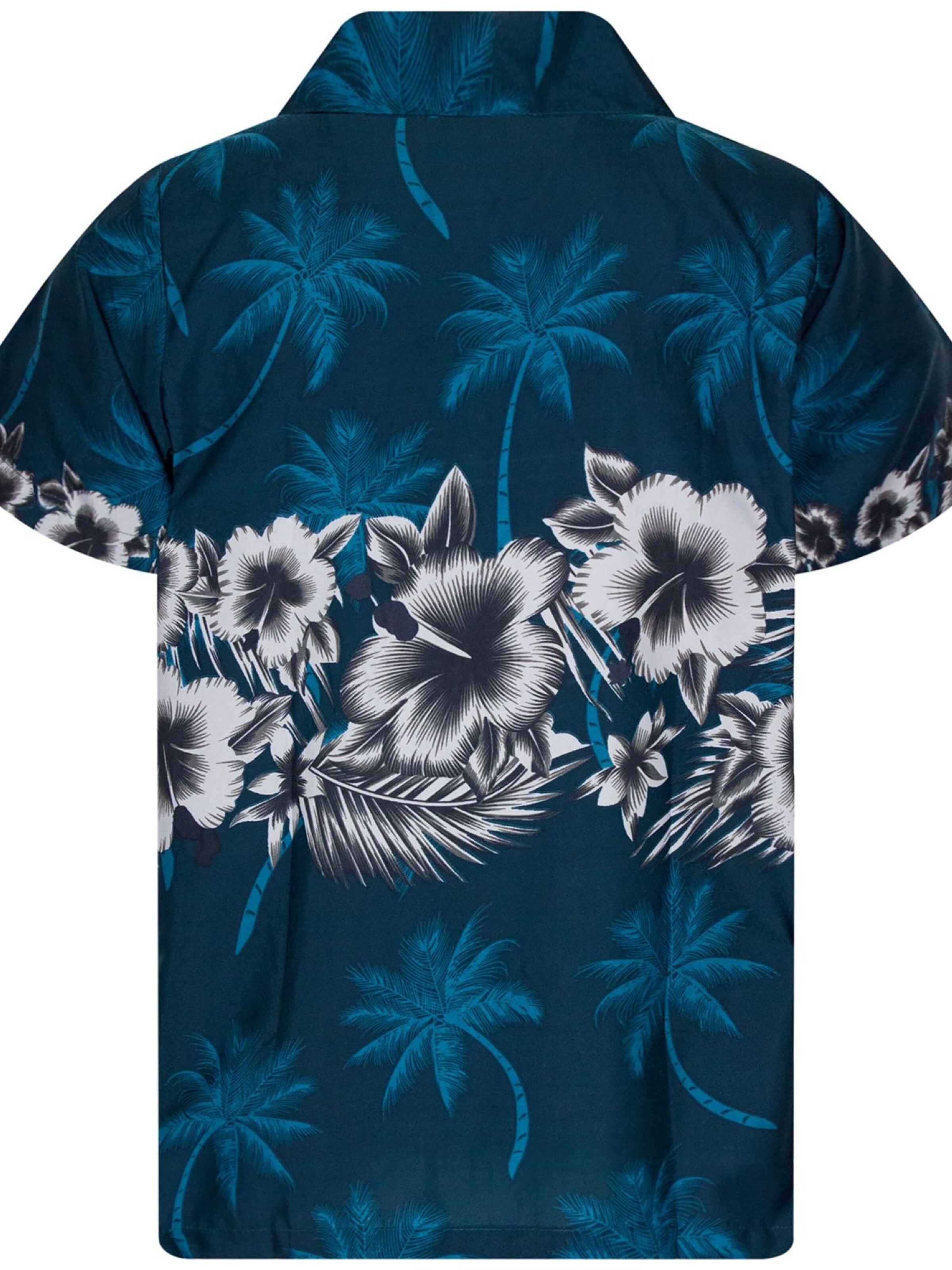 King Kameha Bluse 'Flower Chest'‌‌ in Grün