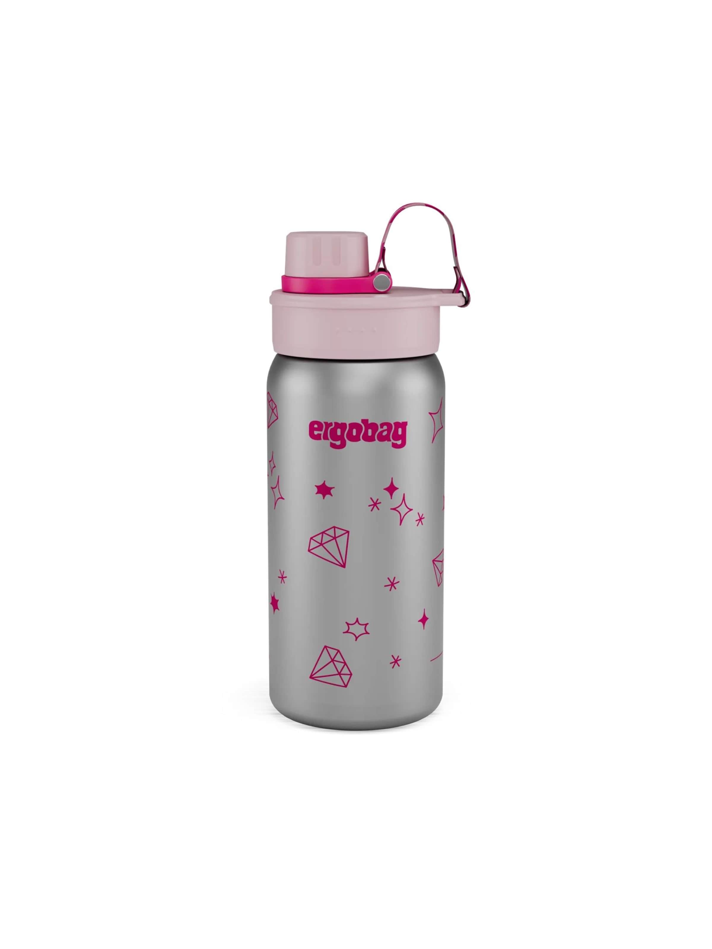 ergobag Drinking Bottle 'Trinkflasche Edelstahl Trinkflasche' in Pink: front