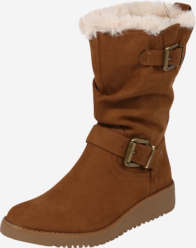 Dorothy Perkins Kozaki 'Tessi Wedge Walker' w kolorze kremowy / brązowym, Podgląd produktu