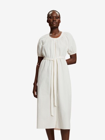 ESPRIT Shirt Dress in White: front