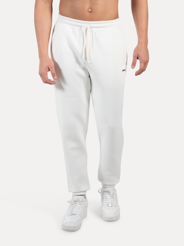 Smilodox Tapered Broek in Beige: voorkant
