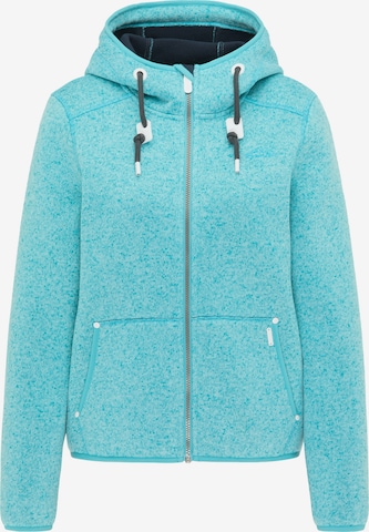 ICEBOUND Fleece jas in Blauw: voorkant