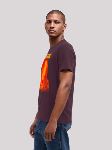 T-Shirt 'Billie Eilish Portrait' F4NT4STIC en marron