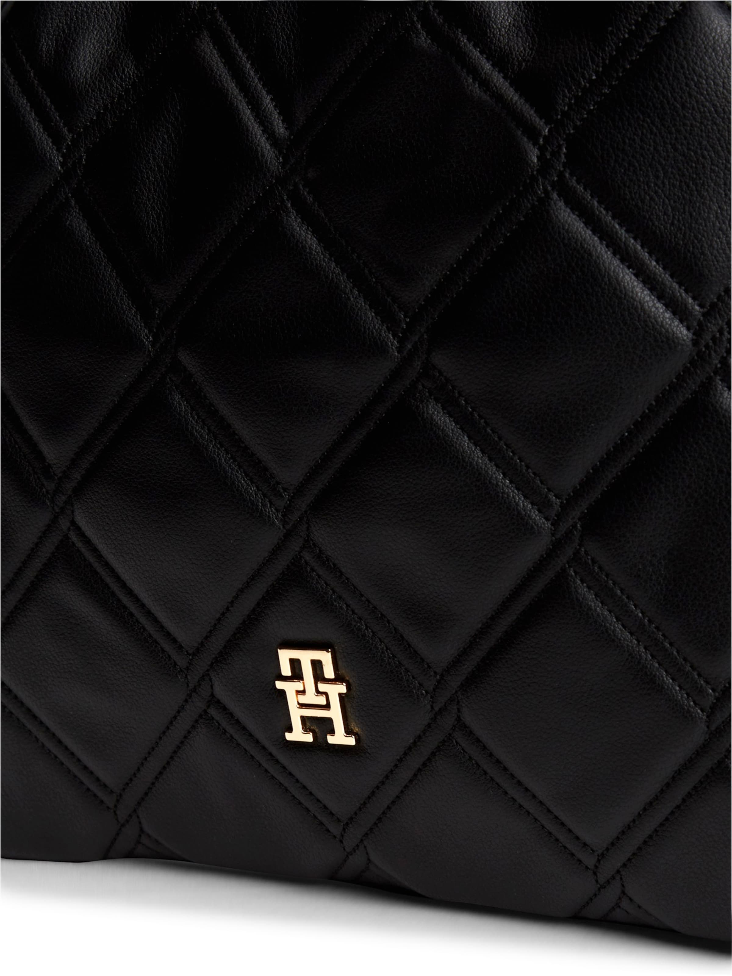 TOMMY HILFIGER Skuldertaske i sort