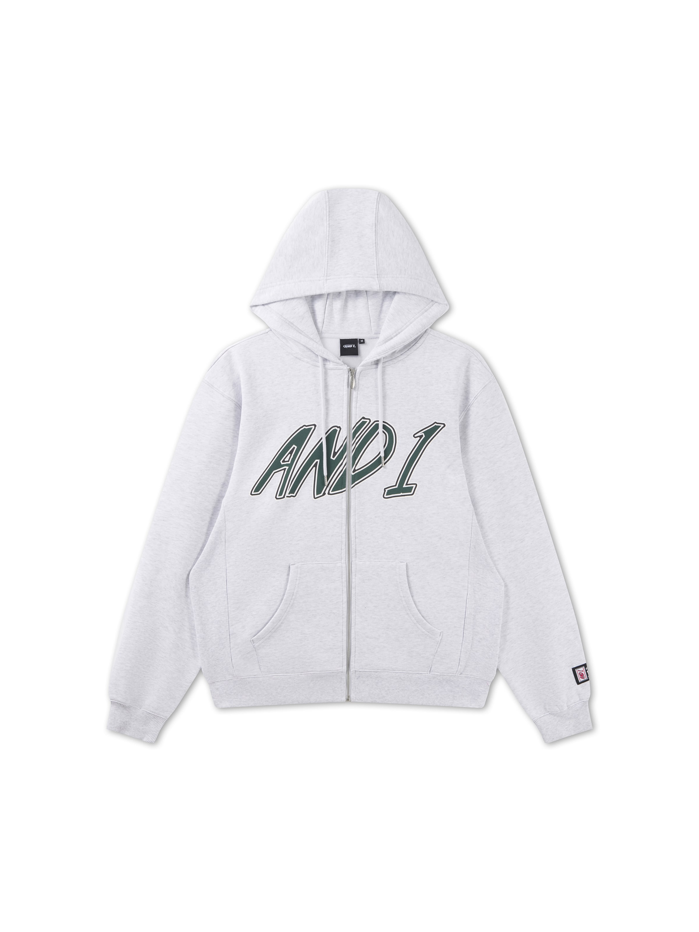 Veste de survêtement AND1 en gris : devant