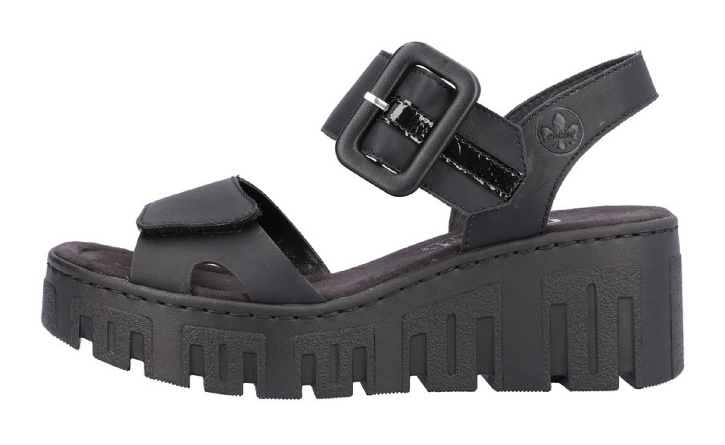 Rieker Pántos szandál - fekete