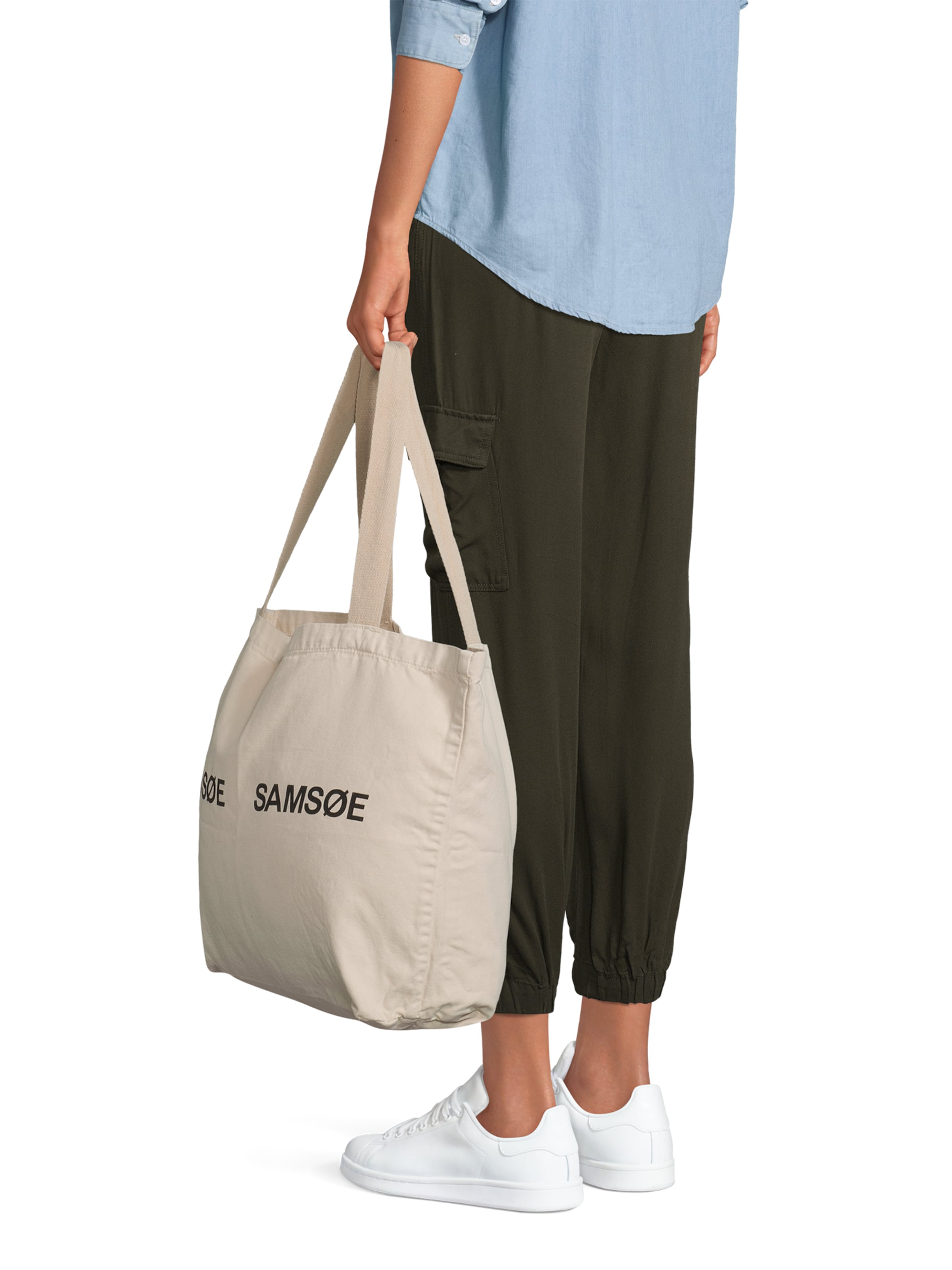 Samsøe Samsøe Ostoskassi 'Frinka' värissä valkoinen