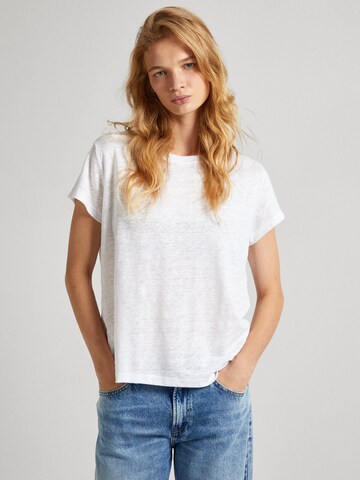 Pepe Jeans - Camiseta 'LILIAN' en blanco: frente