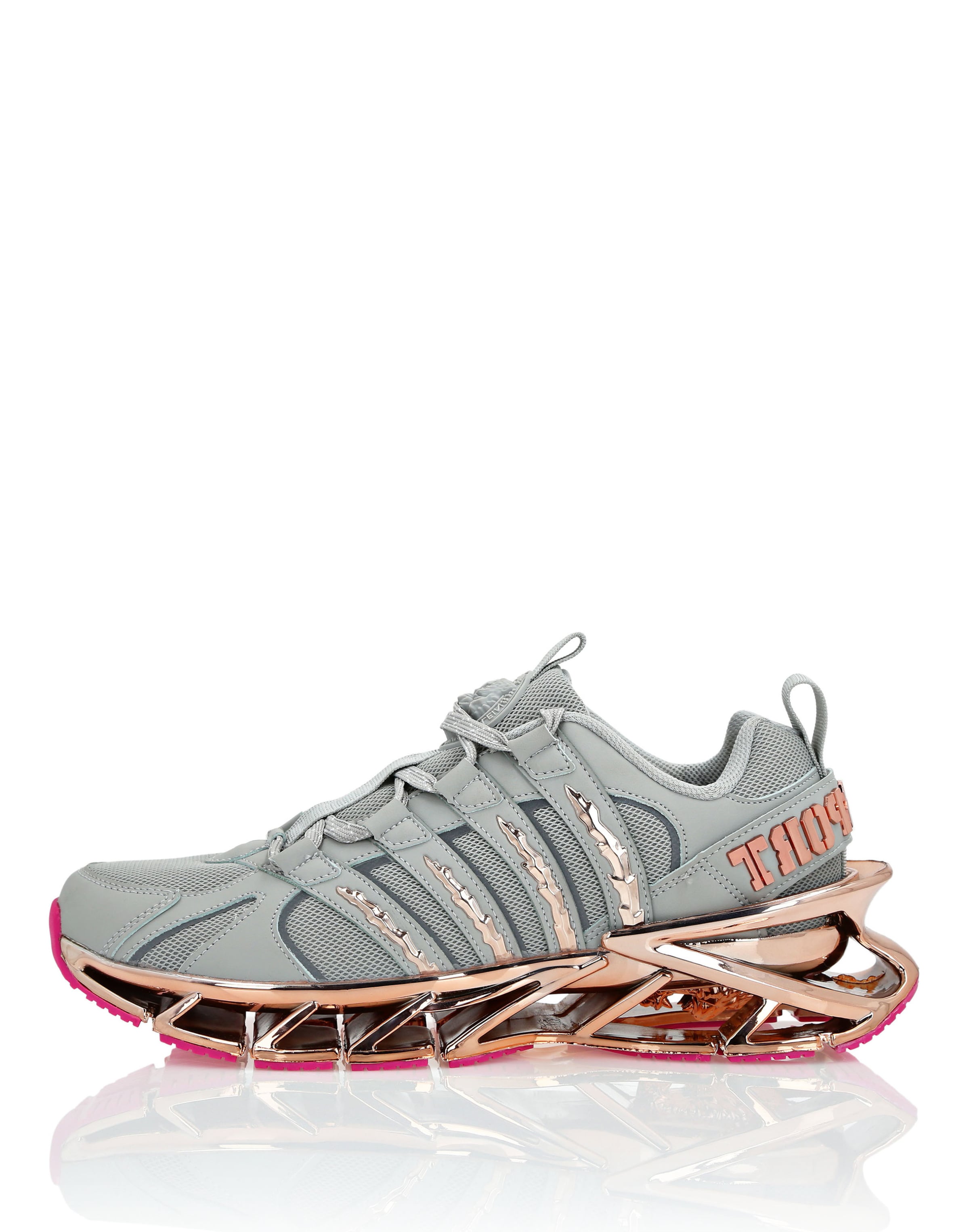 Sneaker bassa di Plein Sport in grigio: frontale