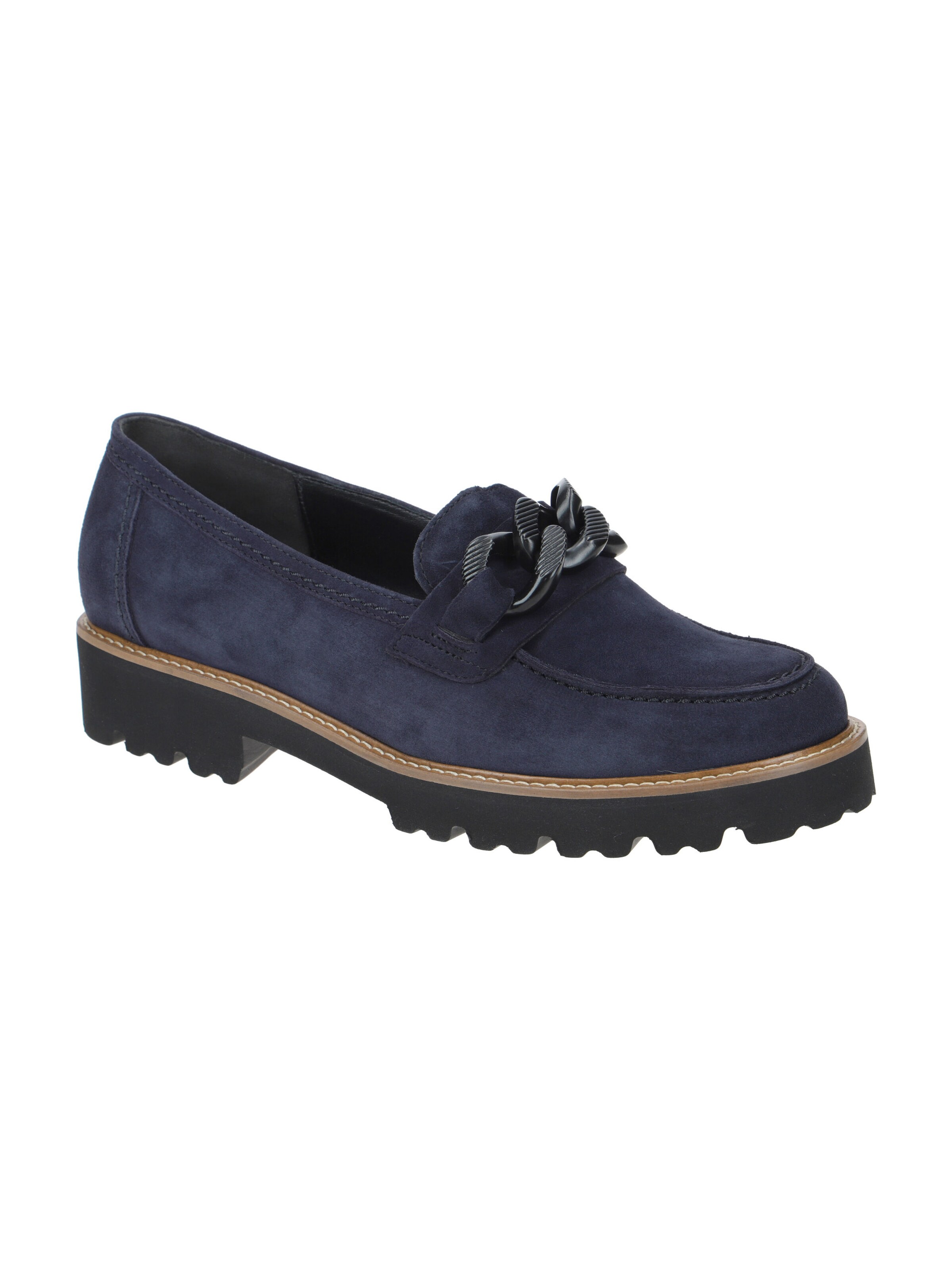 GABOR Hausschuh 'Gabor Fashion Schuhe Slipper blau Velour 75.240.36'‌‌‌‌‌‌‌‌ in Blau: Vorderseite