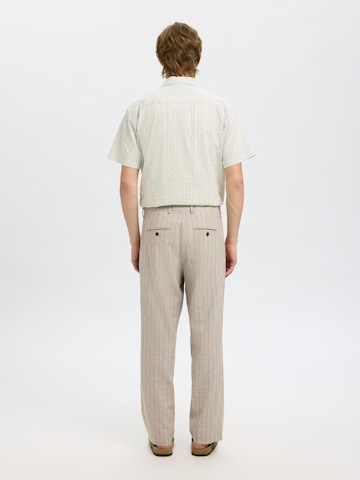 Loosefit Pantalon à pince SELECTED FEMME en beige