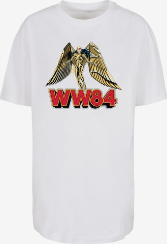 T-shirt oversize 'DC Comics Wonder Woman 84 Golden Armour' F4NT4STIC en blanc : devant
