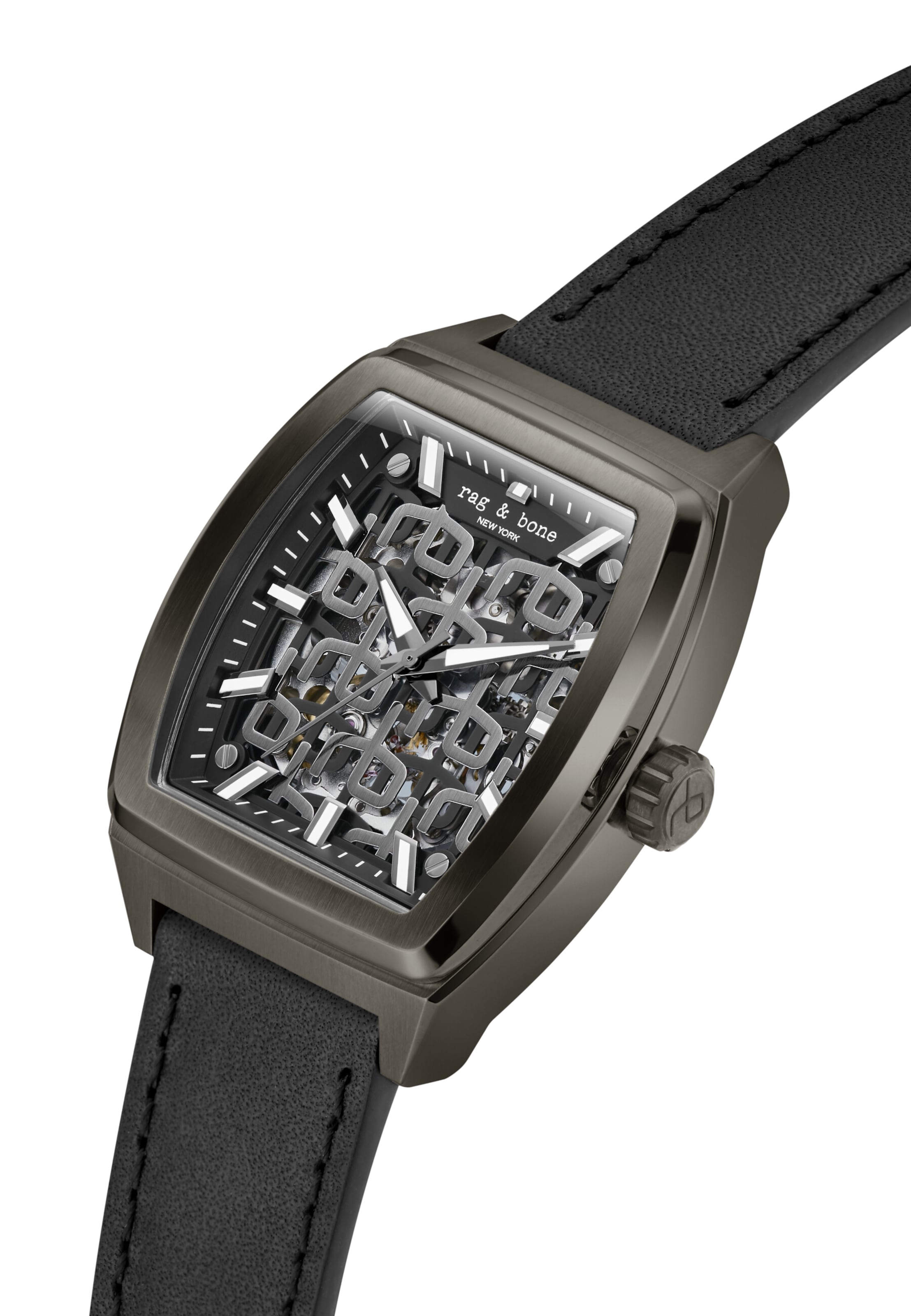 rag & bone Analog watch ' Mercer ' in Black