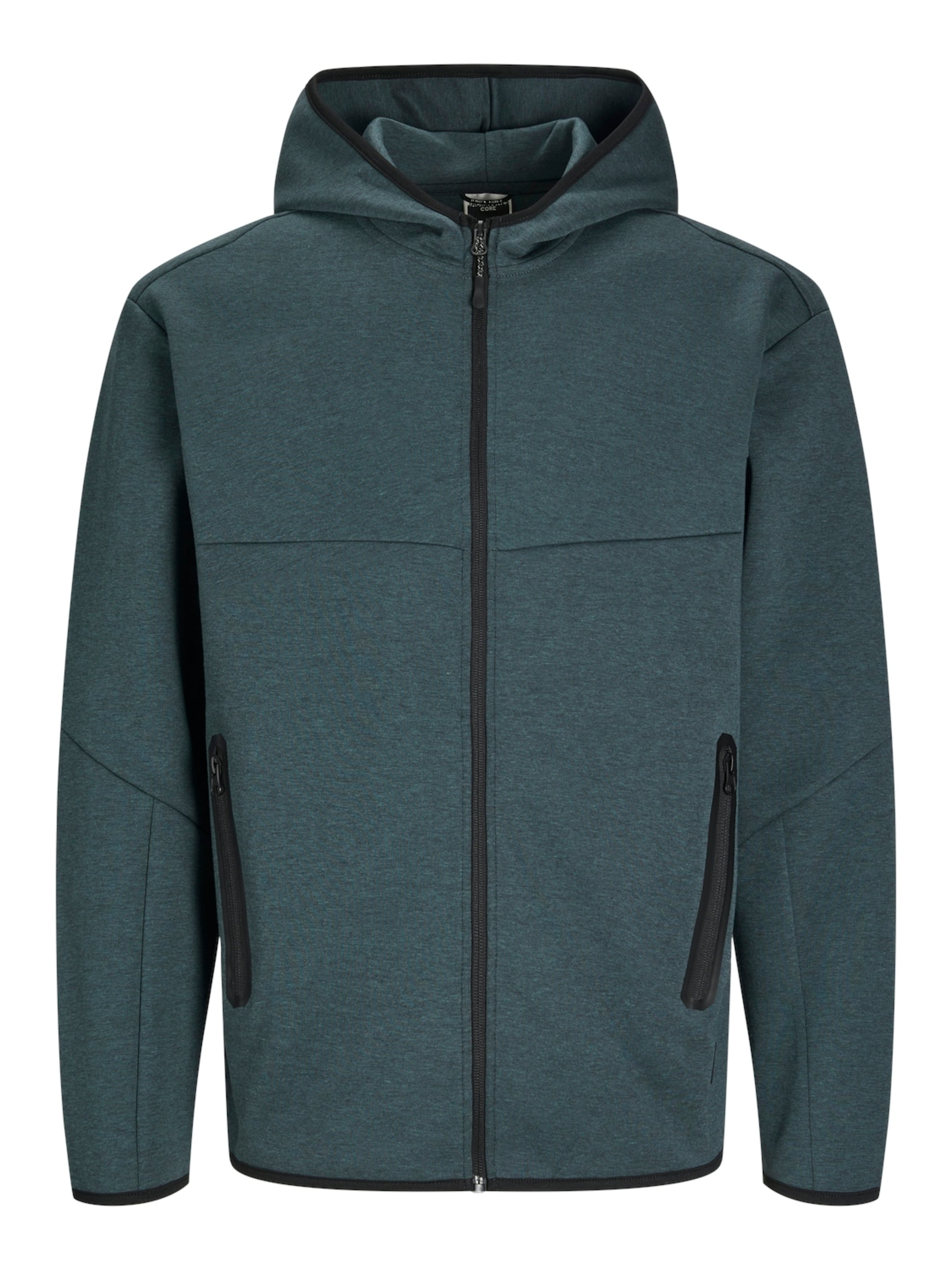 JACK & JONES Sweat jacket 'JCOFusion' in Blue: front