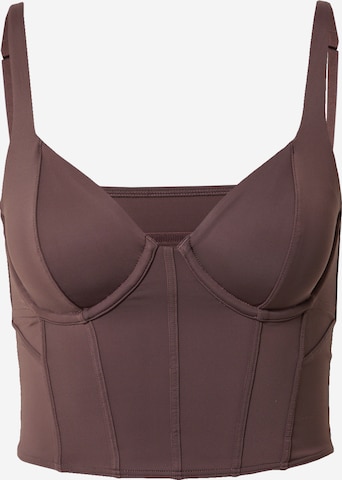 Gilly Hicks Bralette Bra in Brown: front