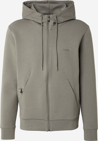Veste de survêtement 'Saggy' BOSS Green en gris : devant