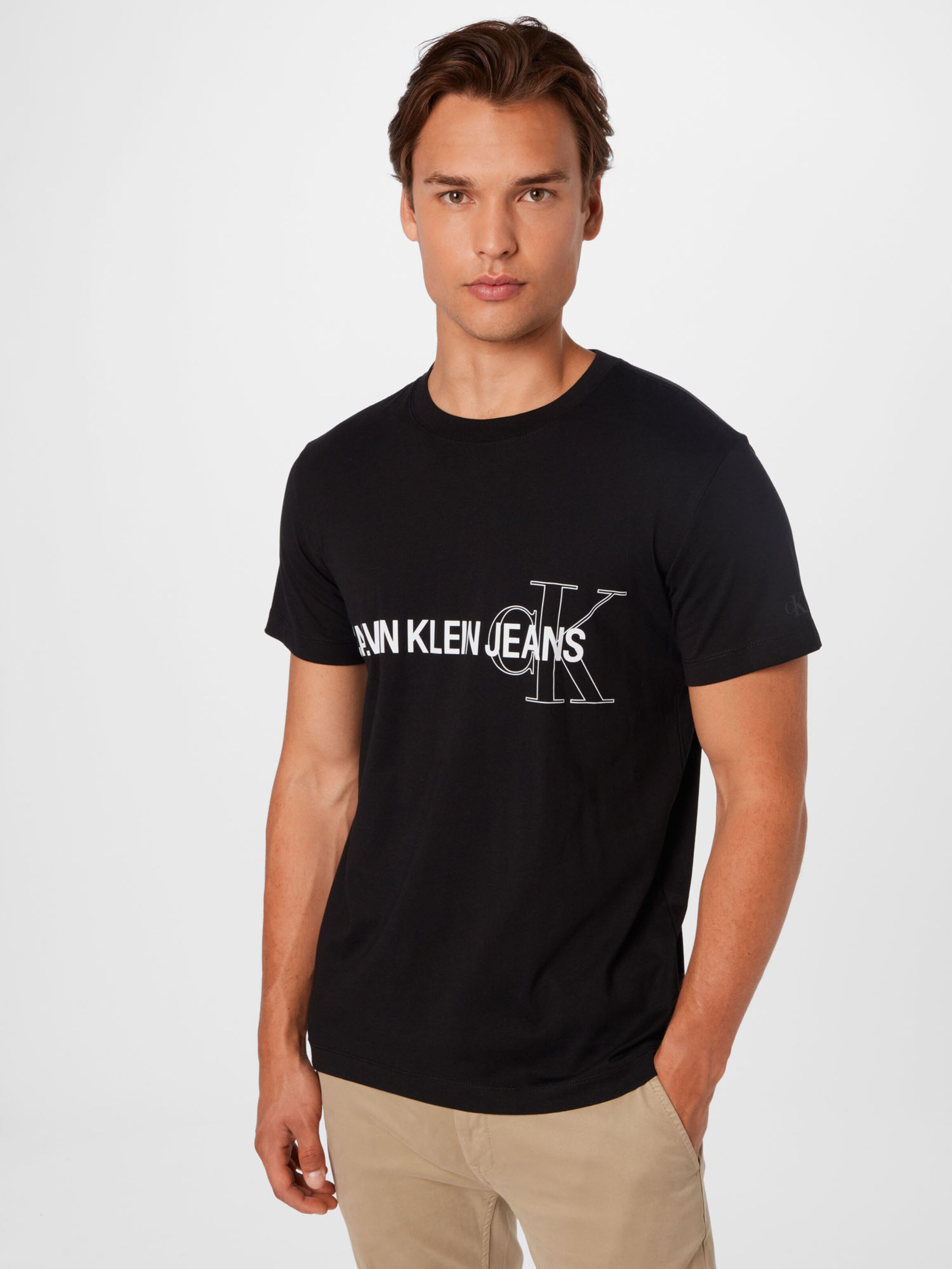 Männer Shirts Calvin Klein Jeans T-Shirt in Schwarz - SV33001 Männer Shirts Calvin Klein Jeans T-Shirt in Schwarz - SV33001