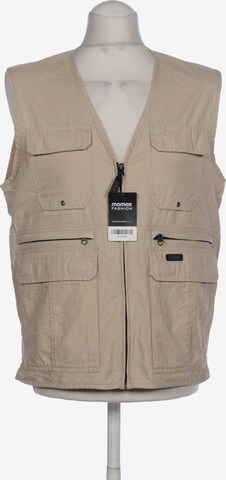 AIGLE Vest in M in Beige: front