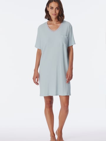 SCHIESSER Nachthemd ' Casual Nightwear ' in Blauw: voorkant