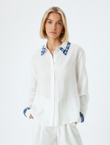 Koton Blouse in Wit: voorkant