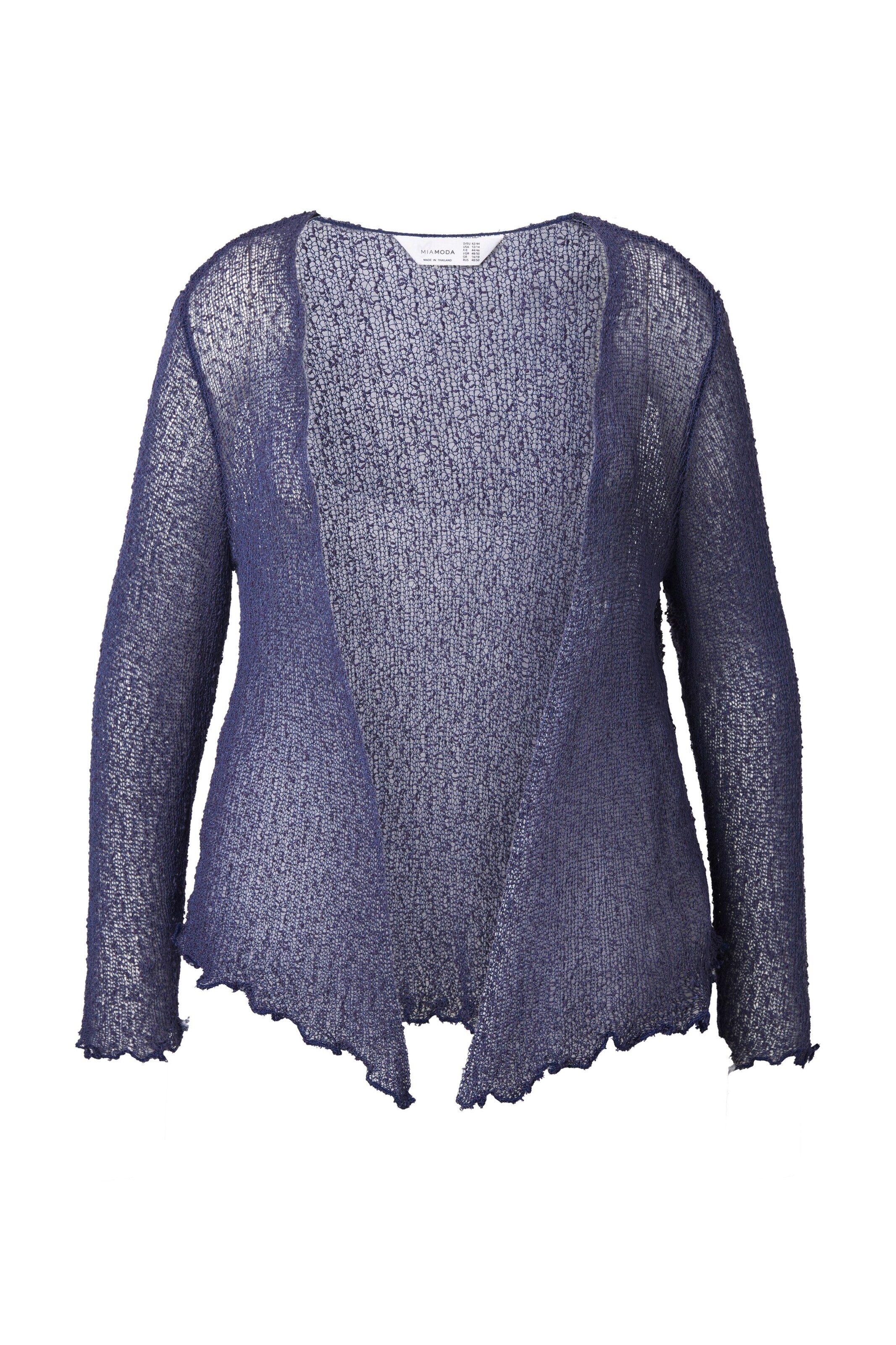 MIAMODA Strickjacke in Blau: Vorderseite