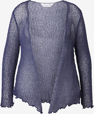 MIAMODA Strickjacke in Blau: Vorderseite