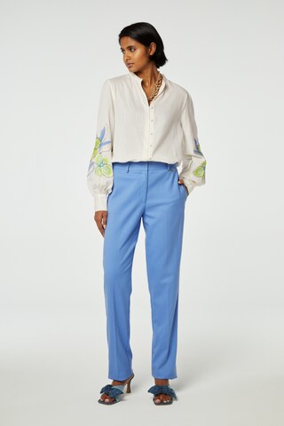 Fabienne Chapot Regular Pleated Pants in Blue