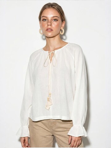 Bianco Lucci Bluse 'Blusen'‌‌‌‌‌‌‌ in Braun