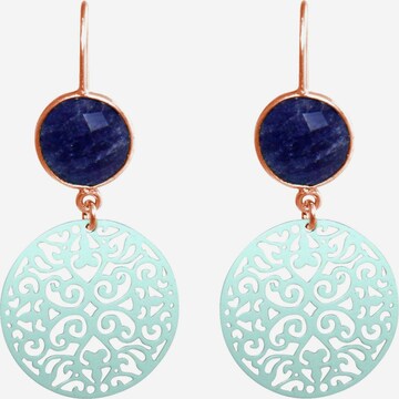 Boucles d'oreilles Gemshine en bleu : devant