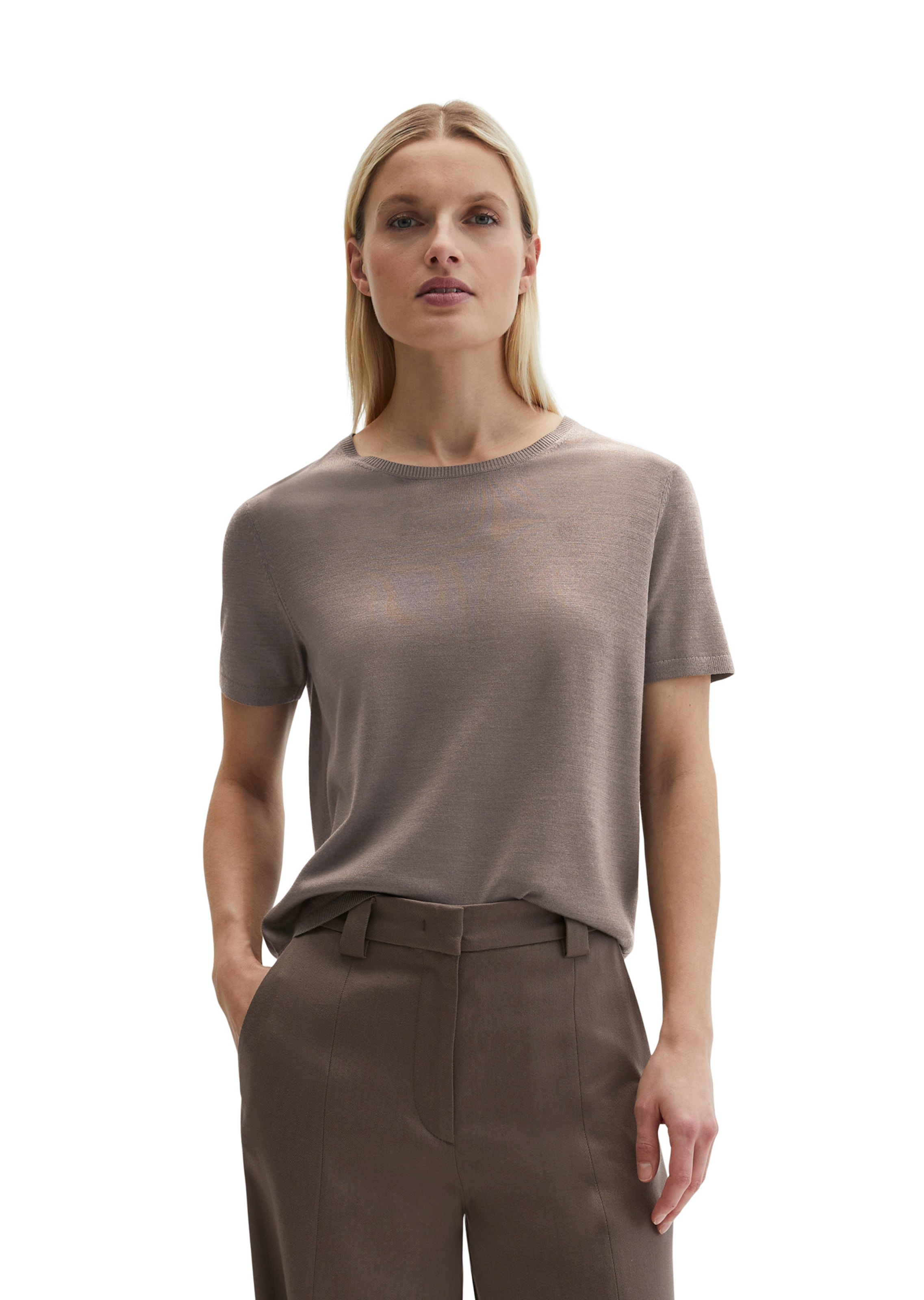 Marc O'Polo Trui in Bruin: voorkant