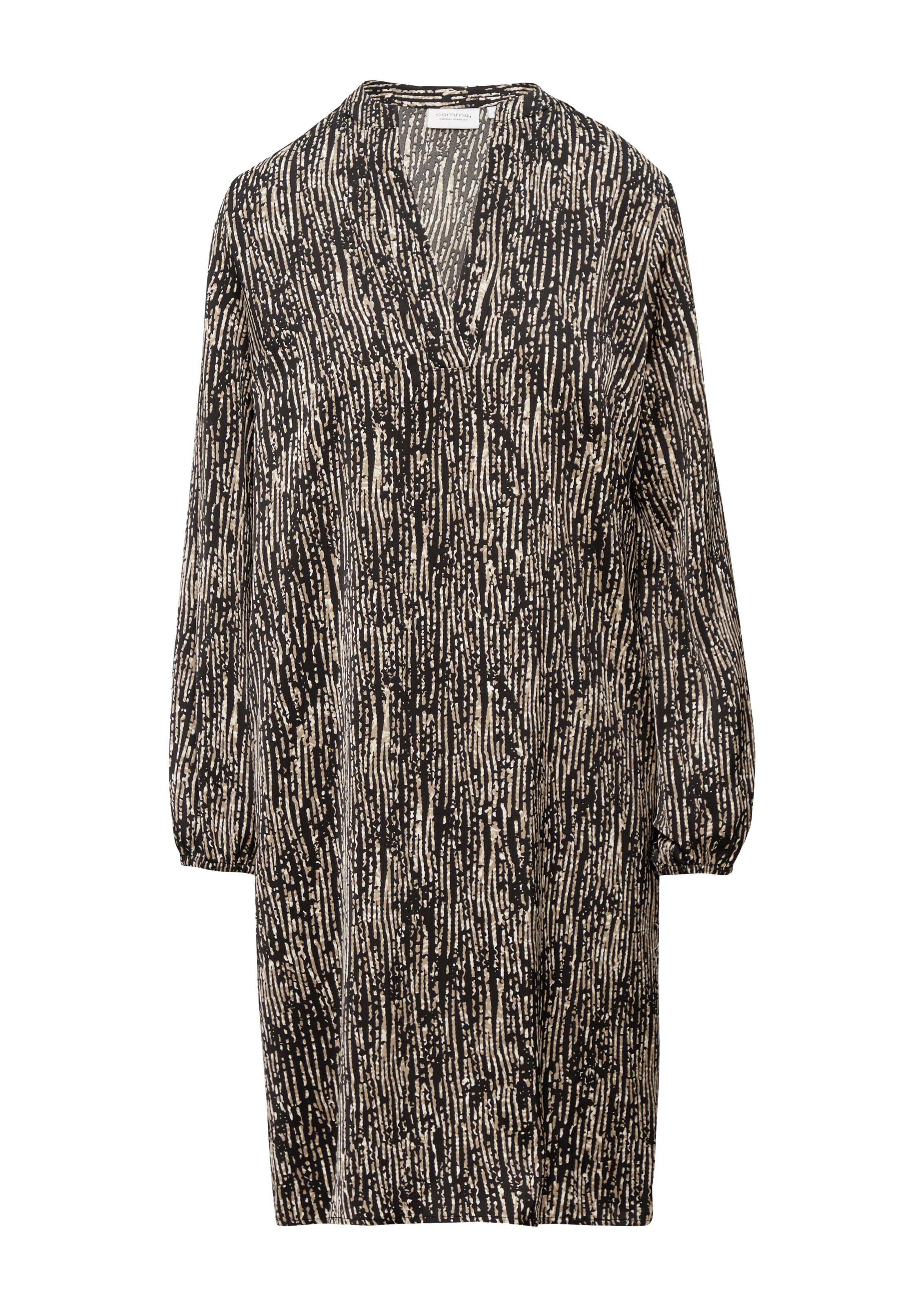 comma casual identity Blousejurk in Zwart: voorkant