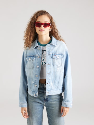 Veste mi-saison Tommy Jeans en bleu : devant