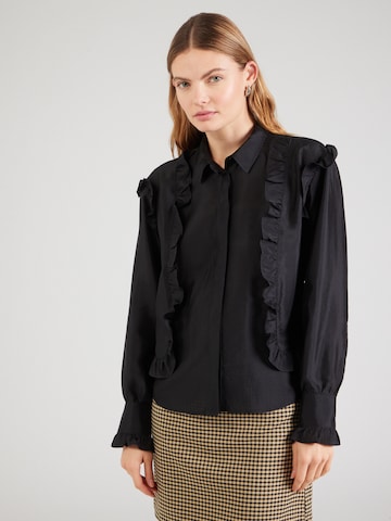 SOAKED IN LUXURY Blouse 'Karolina' in Black: front