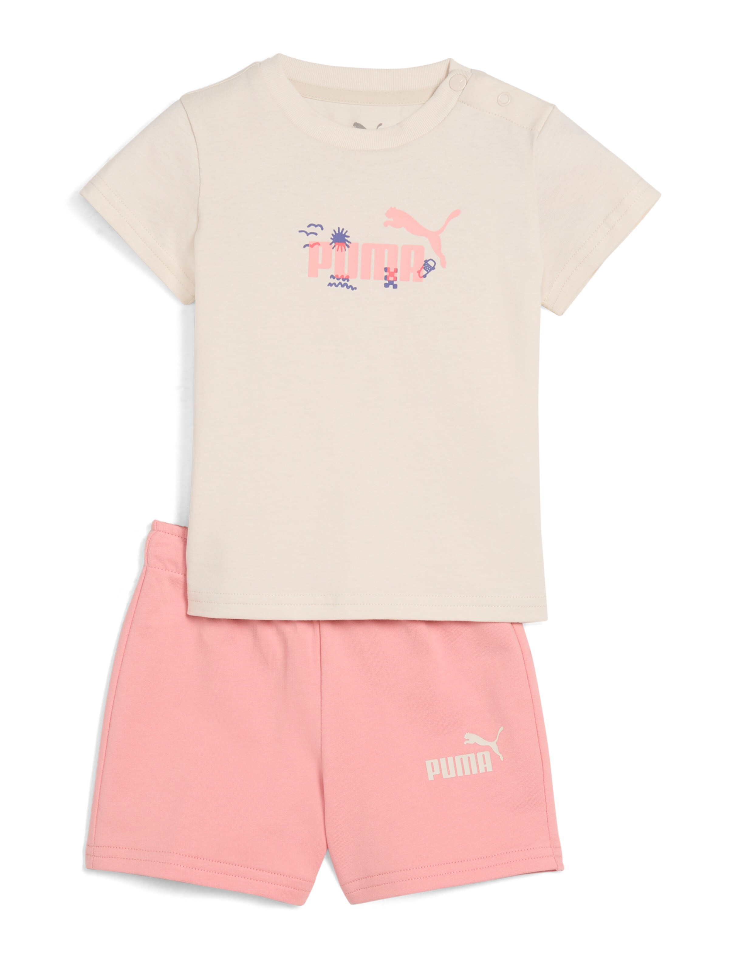 PUMA Set 'Minicats Sandy Adventures' in Weiß: Vorderseite